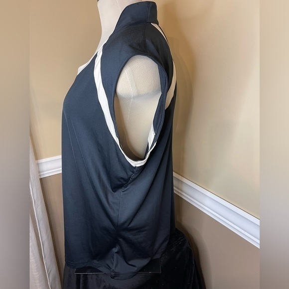 KATE LORD Performance Stand Up Collar Golf Polo Back Tan Size XL - Picture 4 of 9